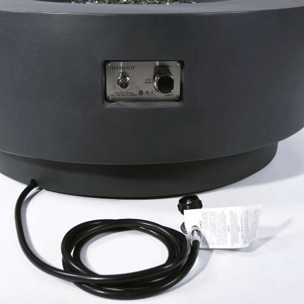Elementi Plus Nimes Round Fire Table OFG414DG