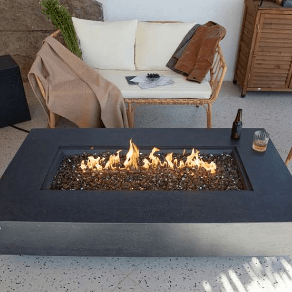 Elementi Plus Positano Rectangle Fire Table OFG415DG