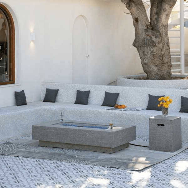 Elementi Plus Riviera Rectangle Fire Table OFG415LG