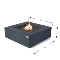 Thumbnail for Elementi Plus Roraima Square Fire Table OFG411SL