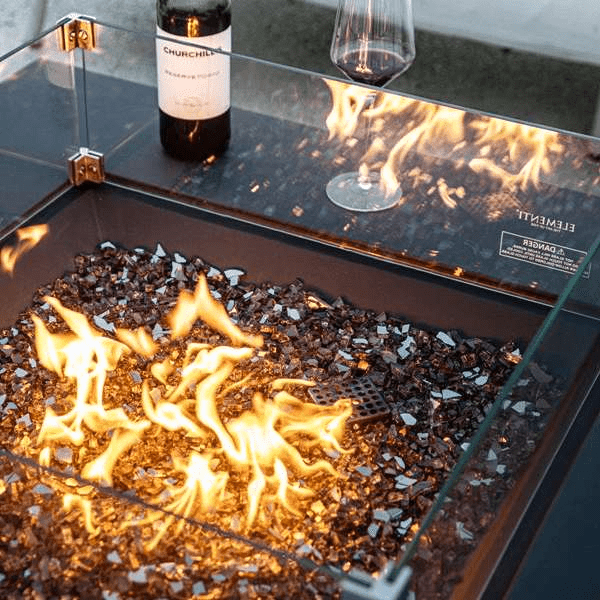 Elementi Plus Roraima Square Fire Table OFG411SL