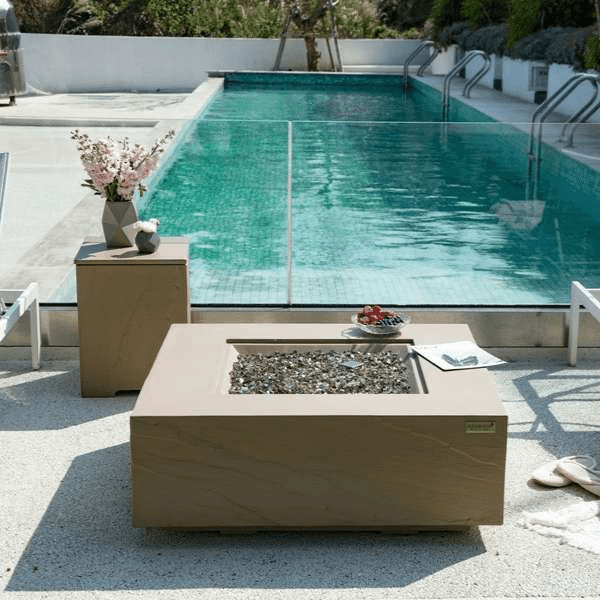 Elementi Plus Uluru Square Fire Table OFG411SY