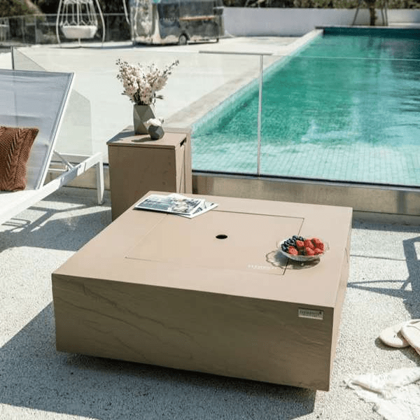 Elementi Plus Uluru Square Fire Table OFG411SY
