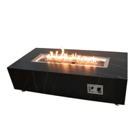 Thumbnail for Elementi Plus Varna Marble Porcelain Fire Table OFP121BB