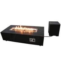 Thumbnail for Elementi Plus Varna Marble Porcelain Fire Table OFP121BB