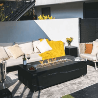Thumbnail for Elementi Plus Varna Marble Porcelain Fire Table OFP121BB