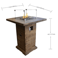 Thumbnail for Elementi Rova Bar Fire Table OFG224RWLP