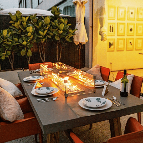 Elementi Sonoma Dining Fire Table OFG201