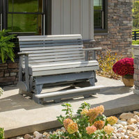 Thumbnail for LuxCraft 4' Plain Poly Balcony Glider Chair