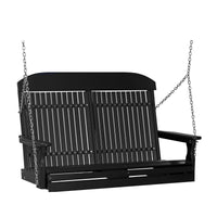 Thumbnail for LuxCraft 4' Classic Highback Poly Porch Swing