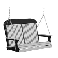 Thumbnail for LuxCraft 4' Classic Highback Poly Porch Swing