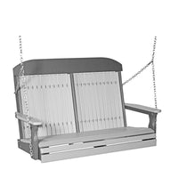 Thumbnail for LuxCraft 4' Classic Highback Poly Porch Swing