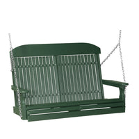 Thumbnail for LuxCraft 4' Classic Highback Poly Porch Swing