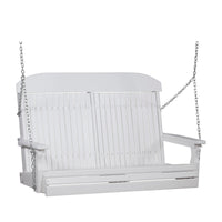 Thumbnail for LuxCraft 4' Classic Highback Poly Porch Swing