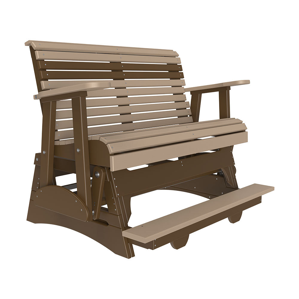 LuxCraft 4' Plain Poly Balcony Glider Chair