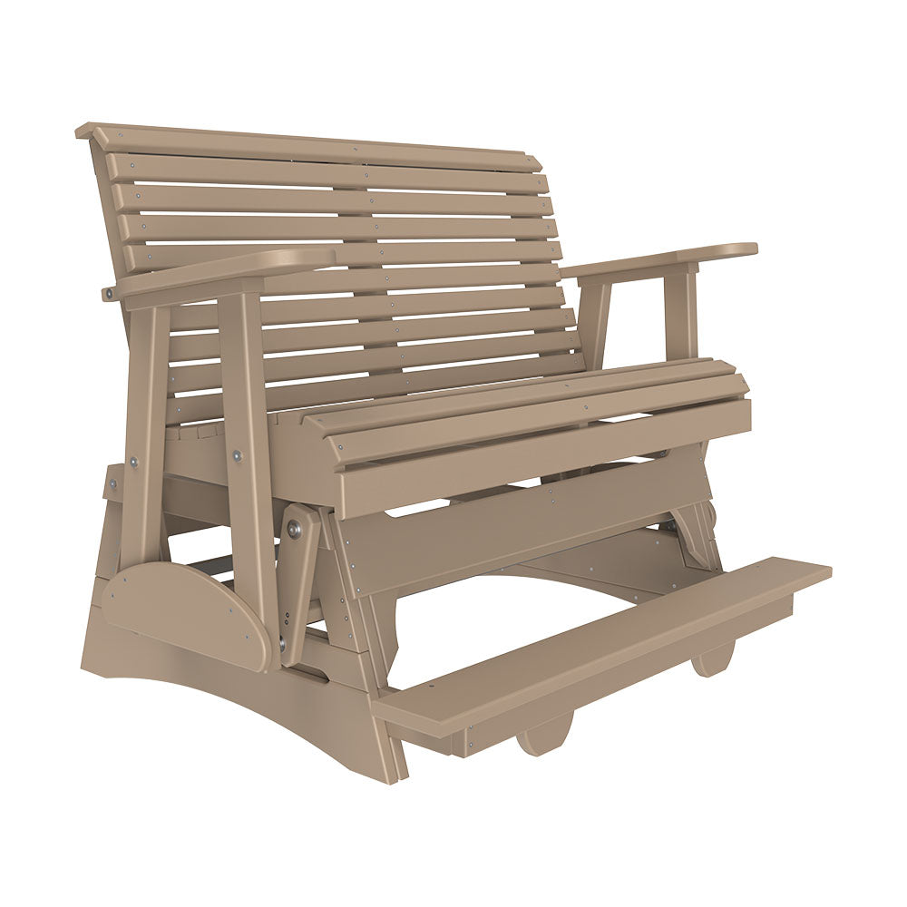 LuxCraft 4' Plain Poly Balcony Glider Chair