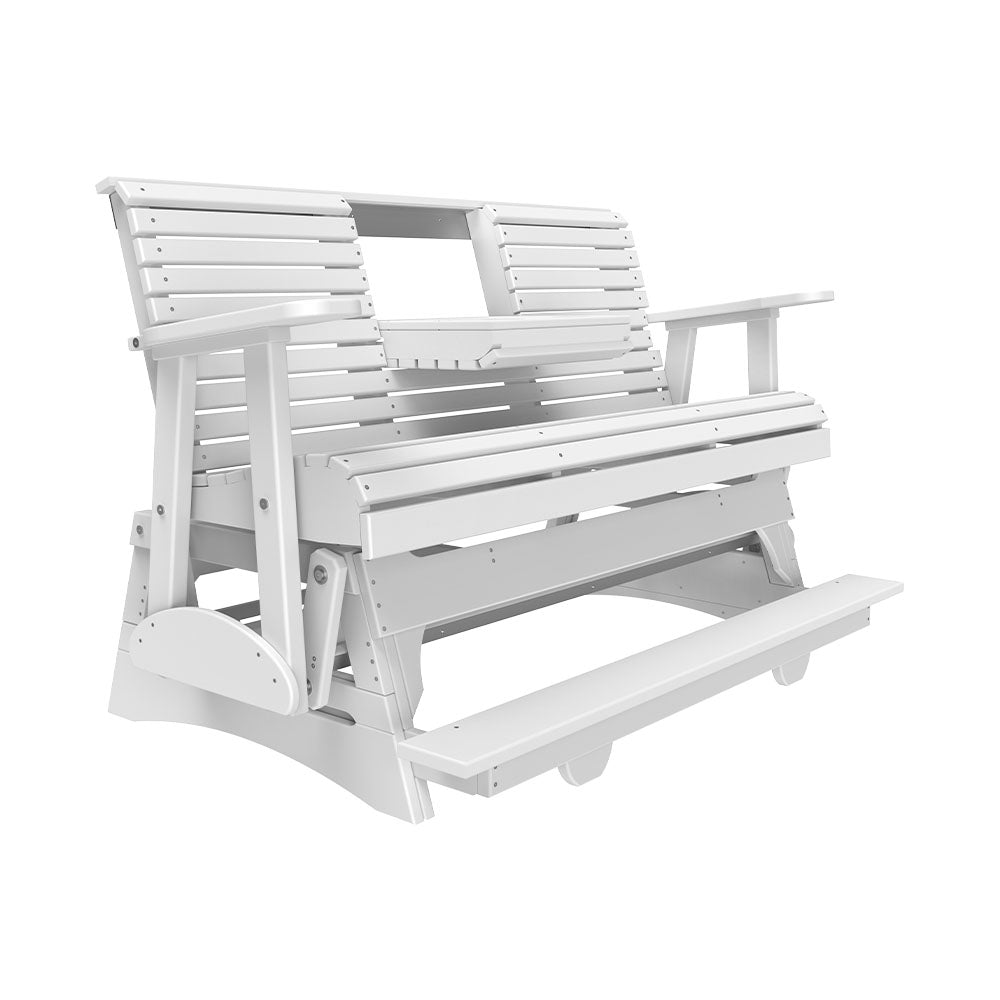 LuxCraft 5' Plain Poly Balcony Glider Chair