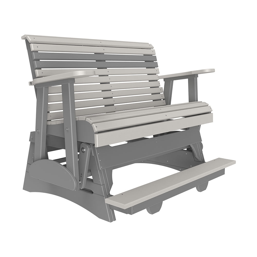 LuxCraft 4' Plain Poly Balcony Glider Chair