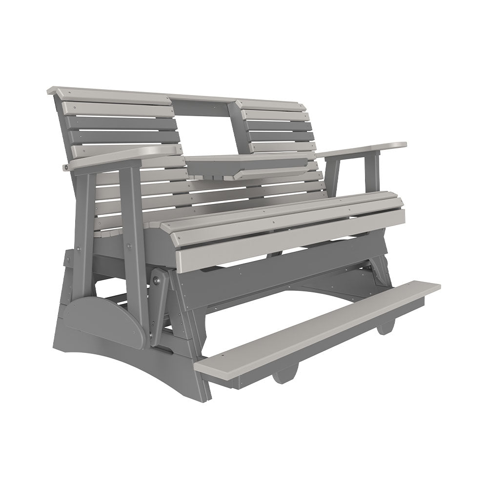 LuxCraft 5' Plain Poly Balcony Glider Chair