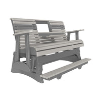 Thumbnail for LuxCraft 5' Plain Poly Balcony Glider Chair