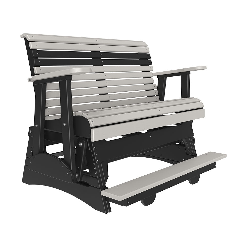 LuxCraft 4' Plain Poly Balcony Glider Chair