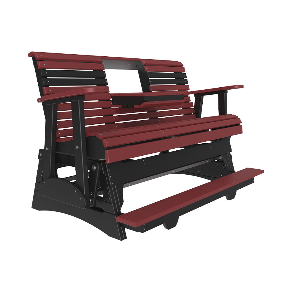 LuxCraft 5' Plain Poly Balcony Glider Chair