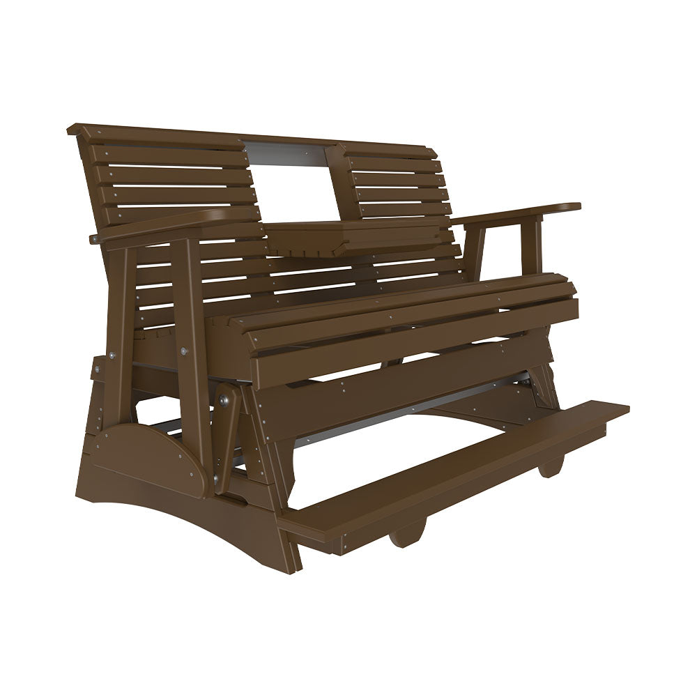 LuxCraft 5' Plain Poly Balcony Glider Chair