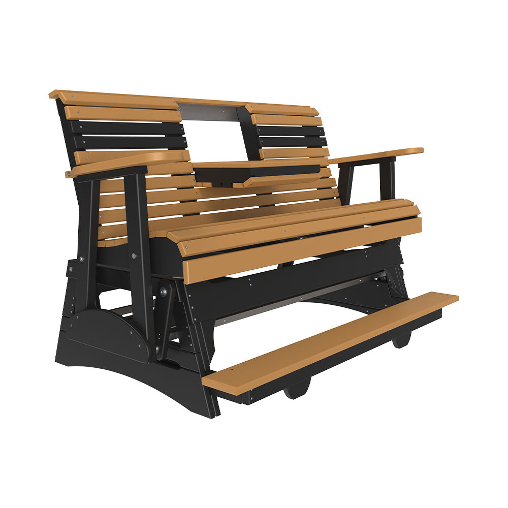 LuxCraft 5' Plain Poly Balcony Glider Chair