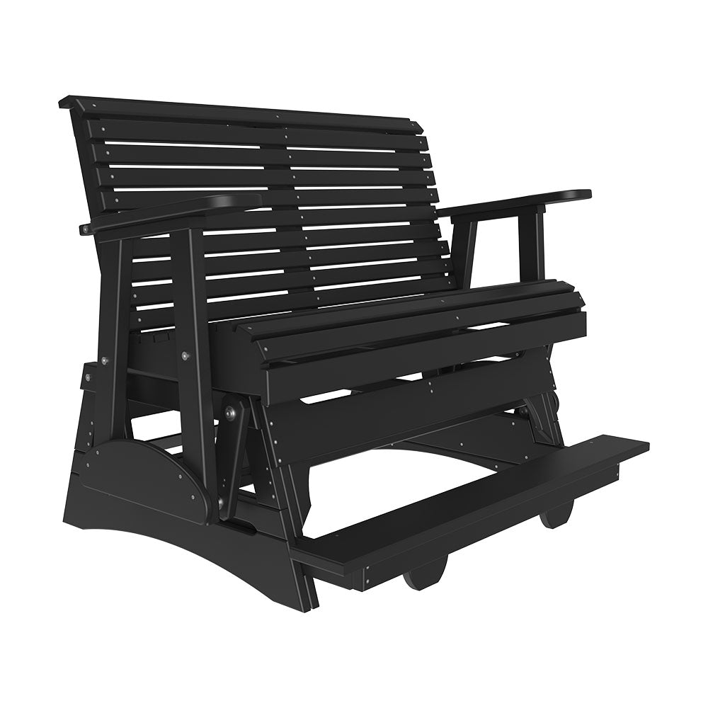LuxCraft 4' Plain Poly Balcony Glider Chair