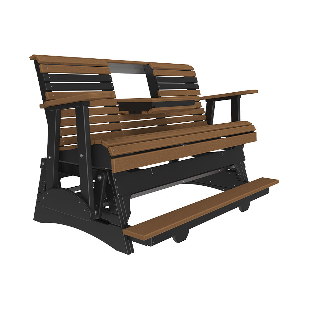 LuxCraft 5' Plain Poly Balcony Glider Chair
