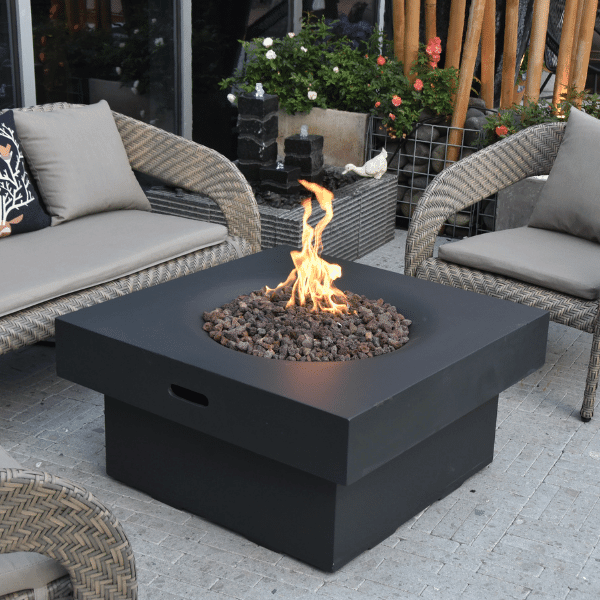 Modeno Branford Square Concrete Fire Pit Table OFG141