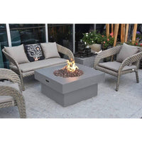 Thumbnail for Modeno Branford Square Concrete Fire Pit Table OFG141