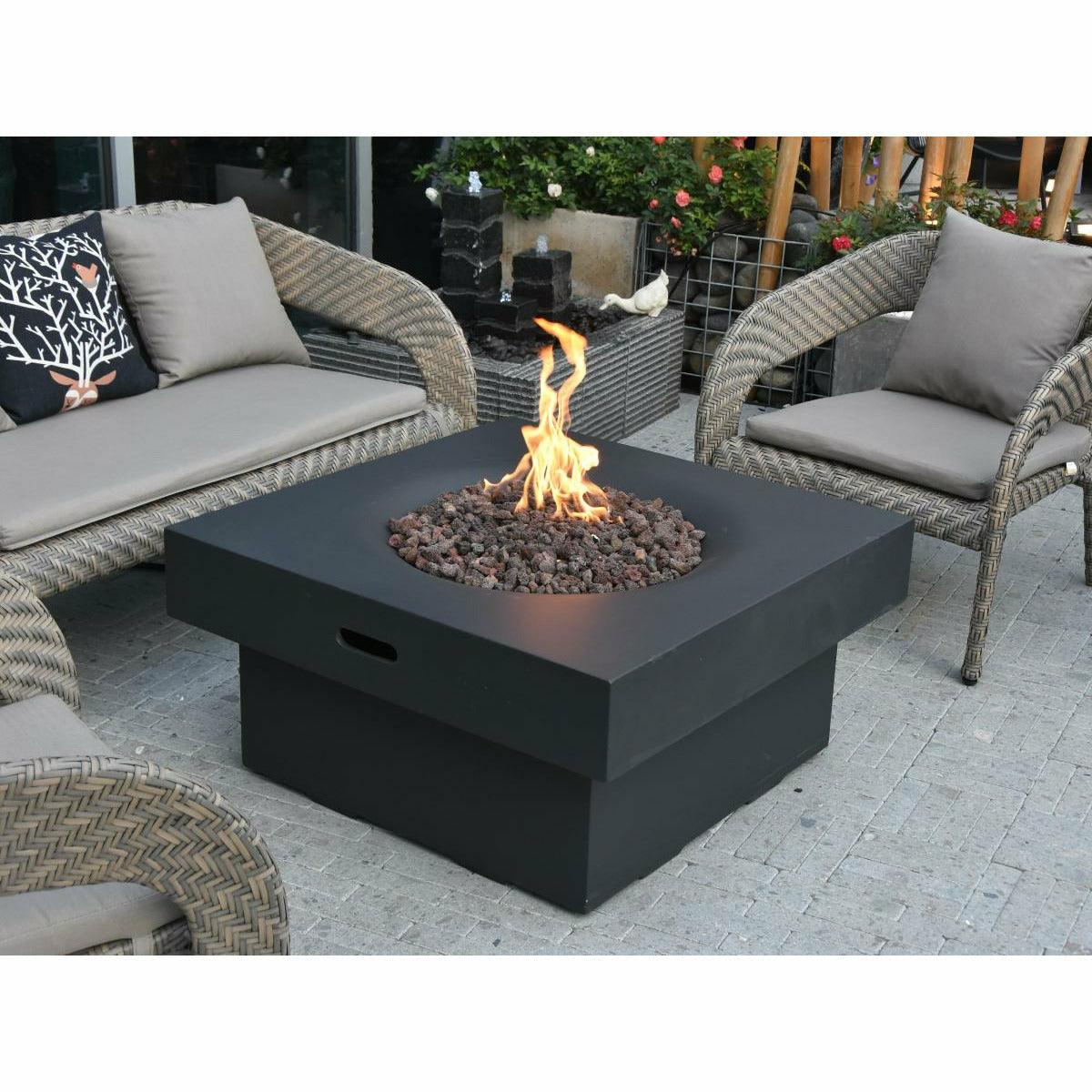 Modeno Branford Square Concrete Fire Pit Table OFG141