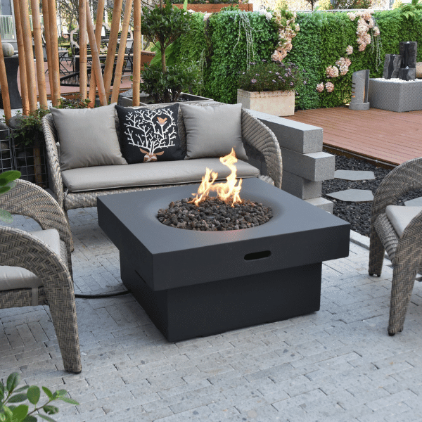 Modeno Branford Square Concrete Fire Pit Table OFG141