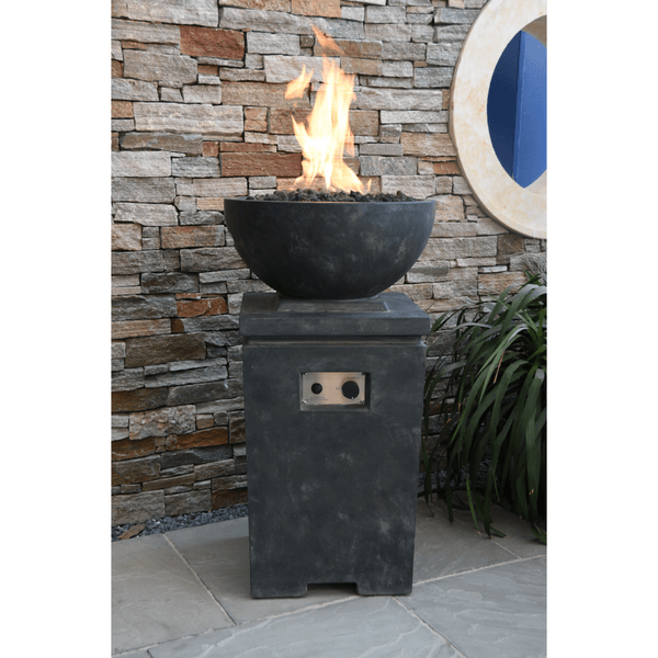 Modeno Exeter Concrete Fire Pit Column, Hidden Propane Storage - OFG612
