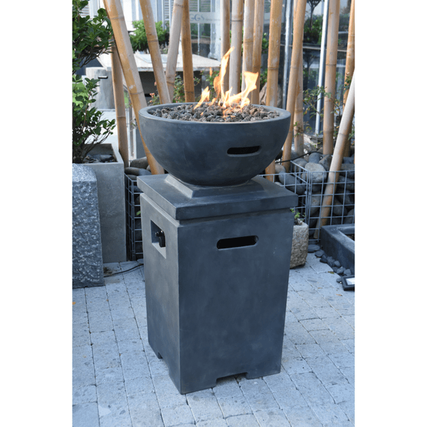 Modeno Exeter Concrete Fire Pit Column, Hidden Propane Storage - OFG612