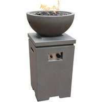 Thumbnail for Modeno Exeter Concrete Fire Pit Column, Hidden Propane Storage - OFG612