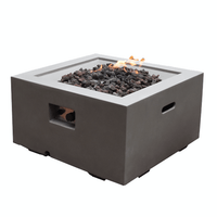 Thumbnail for Modeno Ridgefield Square Concrete Fire Pit Table OFG150