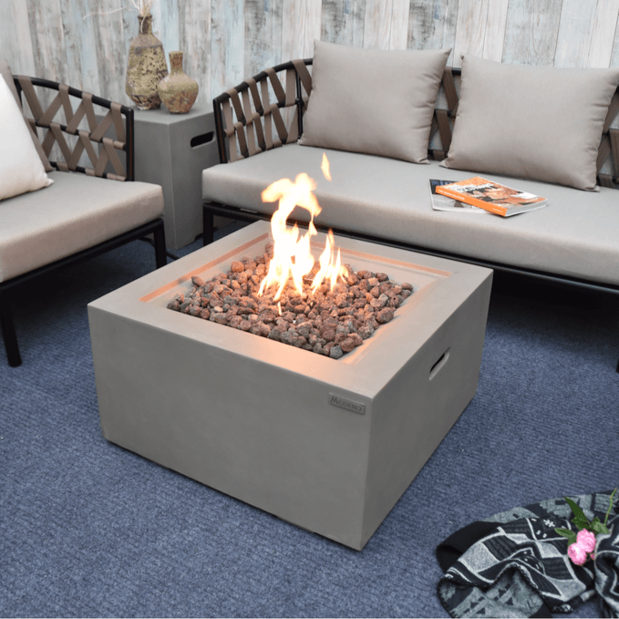 Modeno Ridgefield Square Concrete Fire Pit Table OFG150